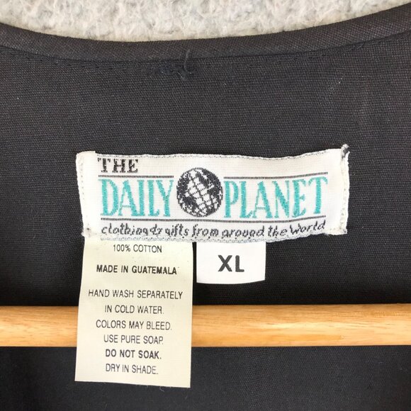 Daily Planet Chili Pepper Art Southwest SPICY HOT Embroidered Vest XL - Picture 3 of 6